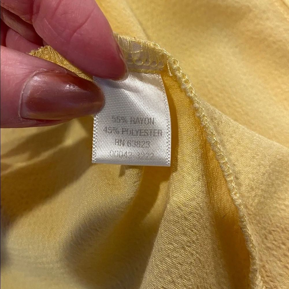 Christopher Banks Petite Large Yellow Button Top or Maybe a Lighweight Jacket - Picture 5 of 16